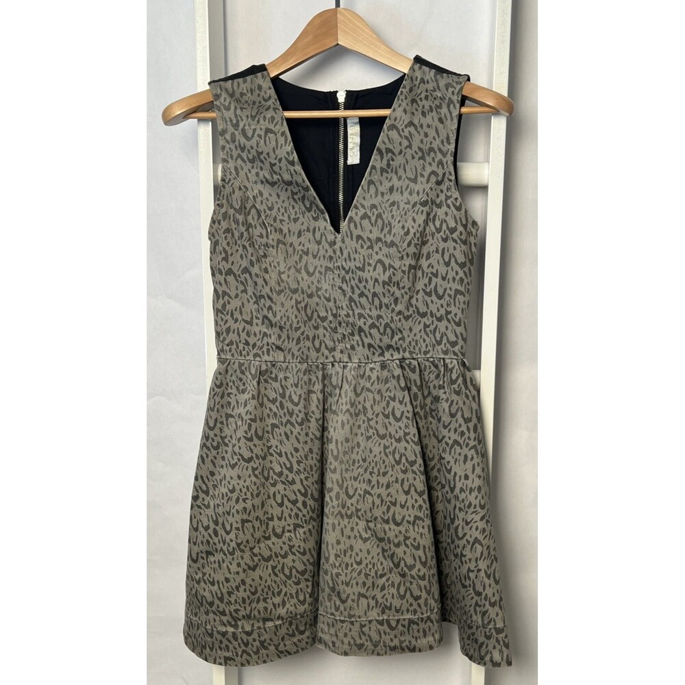 Charley 5.0 V-Neck Mini Dress Juniors XS Sleeveless Vegan Leather Upper Back - Picture 16 of 16